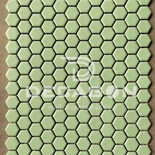  Black and white plum blossom hexagonal mosaic tiles kitchen bathroom floor tiles-ADE Mosaic hexagonal tiles(FIGURE 19) 230×230mm